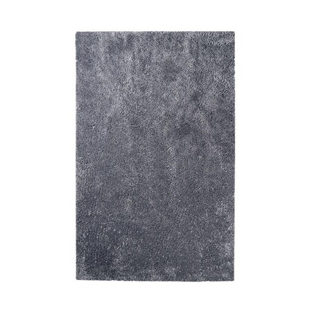 Palacedesigns 8 x 10 ft. Shag Stain Resistant Rectangle Area Rug - Grey PA3101552